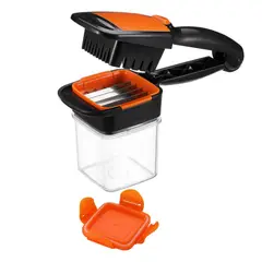 GENERICO - Cortador Fruta 5 en 1 Picatodo Ayuda Cocina Nicer Dicer Quick Picador