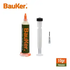 BAUKER - Pasta Para Soldar Con Flux Jeringa Volumen 10 Gr