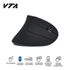VTA PLUS - Mouse Ergonómico Recargable Conexión Inalámbrica