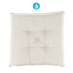 JUST HOME COLLECTION - Cojín Silla Capitoneado Water 40X40X5Cm Telare Beige