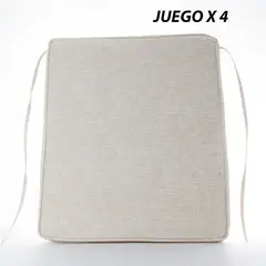 undefined - Set x4 Cojín Silla Comedor Álica 42X46X6Cm Telar