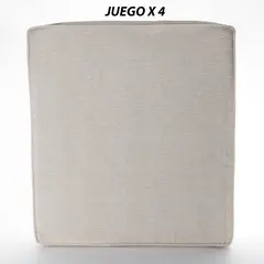 undefined - Set x4 Cojín Sala Palermo 53X58X8Cm Telare Beige