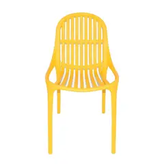 ERGONOMUS - Silla Plastica Varillada de Polipropileno Amarillo