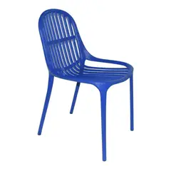 ERGONOMUS - Silla Plastica Varillada de Polipropileno Azul