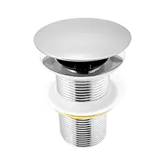 GRIFOS CENTER - Desague De Push Para Lavamanos Sin Rebose En Zinc 9cm