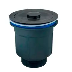 GRIFOS CENTER - Canastilla De Lavaplatos En Acero Inoxidable Negro 1 1/2 Pulg