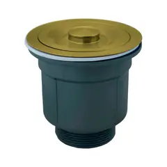 GRIFOS CENTER - Canastilla De Lavaplatos En Acero Inoxidable Dorada 2 Pulg