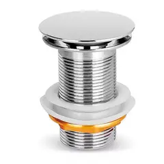 GRIFOS CENTER - Desagüe De Push Para Lavamanos Sin Rebose En Bronce 12cm