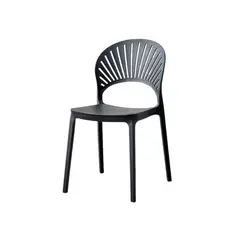 VIRTUAL MUEBLES - Silla Paraiso negro con Espaldar