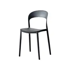 VIRTUAL MUEBLES - Silla Patrick negro con Espaldar