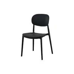VIRTUAL MUEBLES - Silla Milan negro con Espaldar