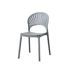 VIRTUAL MUEBLES - Silla Paraisogris Oscuro con Espaldar