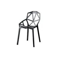 VIRTUAL MUEBLES - Silla Roxy negro con Espaldar