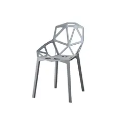 VIRTUAL MUEBLES - Silla Roxygris Oscuro con Espaldar