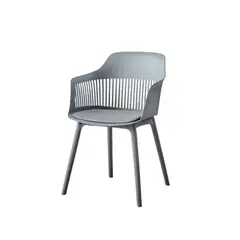 VIRTUAL MUEBLES - Silla con Cojin Max gris Oscurocon Espal