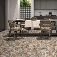 EUROCERAMICA - Piso Cerámico Piedra Baluarte Mix 50x50cm Caja 2.25 m2