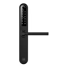 KL SECURITY - Cerradura Digital Cheka Black Mate Pico de Loro Apertura Remota Apertura con Huella Código Tarjeta y Llave