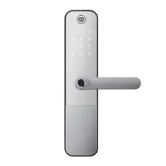 KL SECURITY - Cerradura Digital Cincinno Silver Apertura Remota Apertura con Huella Código Tarjeta y Llave