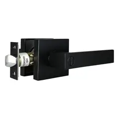 KL SECURITY - Cerradura Manija Bano Negra 121 Kl