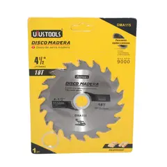UYUSTOOLS - Disco Corte Madera 4 1/2 X 18 Dientes Set X 2