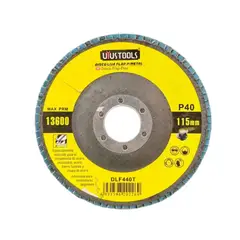 UYUSTOOLS - Disco Lija Flap 4 1/2 Metal Grano 40 Set X2