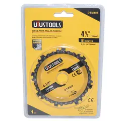UYUSTOOLS - Disco Sierra para Tallar Madera 4 1/2-8 Cuchillas Set x 2