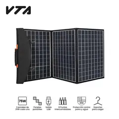 VTA PLUS - Panel Solar Portable V-Solar 75W (3 De 25W C/U)