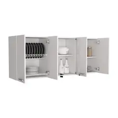 RTA DESIGN - Gabinete Superior 150 Vidrio 60X150X31 Rta Blanco
