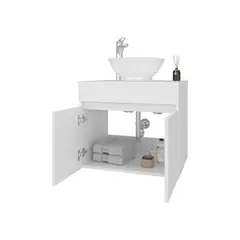 RTA DESIGN - Mueble De Baño Aereo Manchester 51X59X44 Rta Blanco Mqz Rta