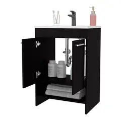RTA DESIGN - Mueble Para Lavamanos Lorenzo 60 A Piso 88X60X45 Rta Wengue