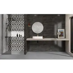 CORONA - Base Decorada Olimpo Gris Grafito 30.1x75.3