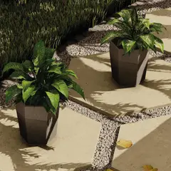 GENERICO - Matera Hexagonal En Concreto Pequeña 30X36X37