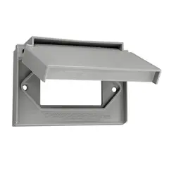 LEVITON - Tapa Intemperie Horizontal Decora-gfci 4996-gy Nylon