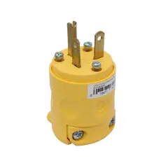 LEVITON - Clavija 620PV 20A 250V 2P3H Nema 6-20P Amarilla