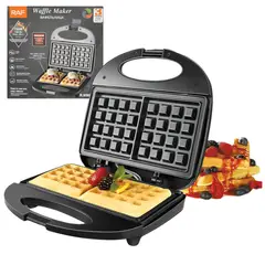 undefined - Waflera Eléctrica Doble Antiadherente Marca Raf 750w