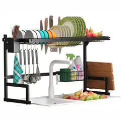 undefined - Escurridor de Platos Metálico para Sobre Poner en Lavaplatos
