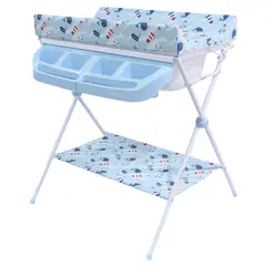 EBABY - Bañera Con Cambiador Maxi Azul? Eb830-1