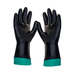 FULLER - Par De Guantes Industriales Antideslizables Calibre 25 Talla S 71/2 Bicolor