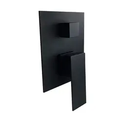GRIFOS CENTER - Mezclador Ducha Monocontrol Con Salida a Tina Negro Mate