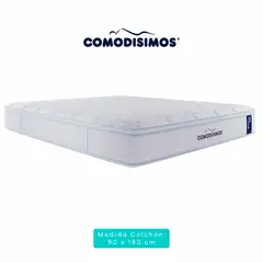 COMODISIMOS - Colchón Doble Sensación de Firmeza Suave Soft Motion 90x190x32 + 1 Almohada + Protector