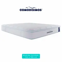 COMODISIMOS - Colchón Semidoble Doble Sensación de Firmeza Suave Soft Motion 120x190x32 + 1 Almohada + Protector