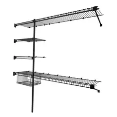 REJIPLAS - Practi Closet Rejilla Ancho Hasta 200x200x40 cm Negro