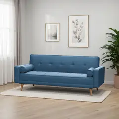 ELITE LIVING - Sofa Cama Jack Microfibra Azul