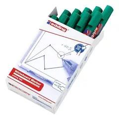 EDDING - Marcador Borrable Recargable E-360 Verde Caja X10 Unidades