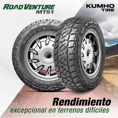 KUMHO - Llanta 265/70R16 8Pr 117Q Mt51 Vt Camioneta Off