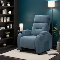 JUST HOME COLLECTION - Silla Reclinable 1 Puesto Logan 90x100x100 cm Taupe