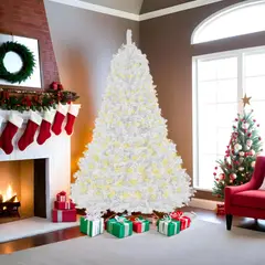 undefined - Arbol Navidad 1.90m Artificial Blanco Pino Frondoso Jardimex