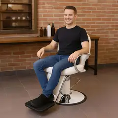 undefined - Silla Sillón Barbería Hidráulico Peluquería Reclinable Salón Negro