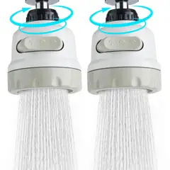 ENERGY PLUS - Set x2 grifo ahorrador agua giratorio adapta