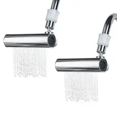 ENERGY PLUS - Set x2 adaptador grifo 4en1 giratorio rectangul